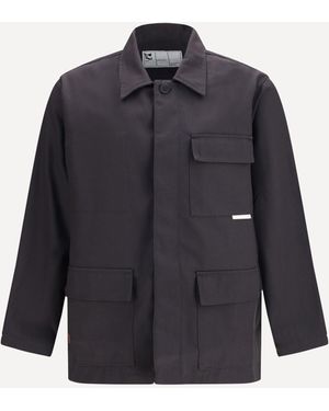 GR10K Jacket With A Classic Collar - Blue