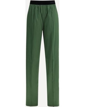 Tom Ford Stretch Silk Satin Trousers - Green
