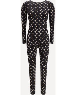 Marine Serre Jumpsuits - Black