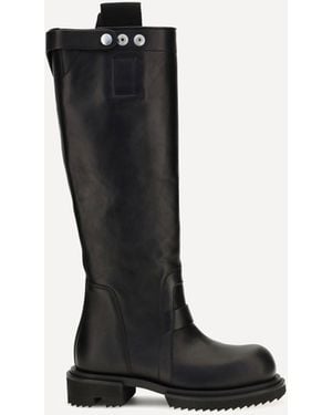 Rick Owens Gabe Leather Knee-High Boots - Black