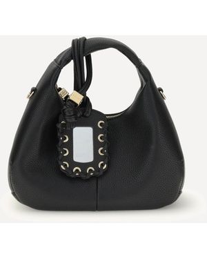 Ganni Hobo Mini Handbag - Black