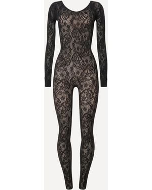 Wolford Jumpsuit Infinite Rose - Nero