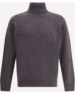 Brooksfield Virgin Wool Turtleneck Jumper - Blue