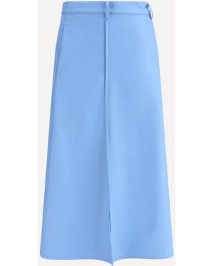 Crida Milano Seville Midi Skirt - Blue
