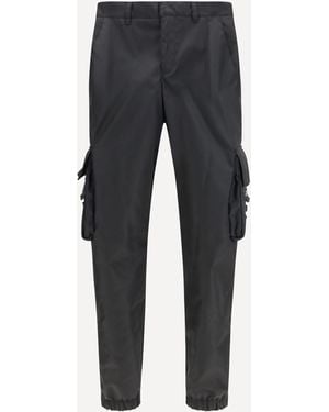 Prada Re-Nylon Cargo Trousers - Blue