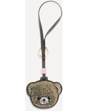 Ganni Teddy Bear Bag Charm - White