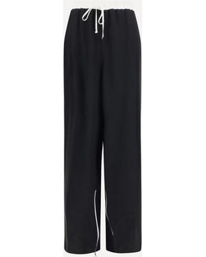 Kiton Silk Trousers - Blue