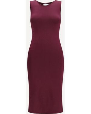Sa Su Phi Sleeveless Slim-Fit Long Silk Dress - Purple