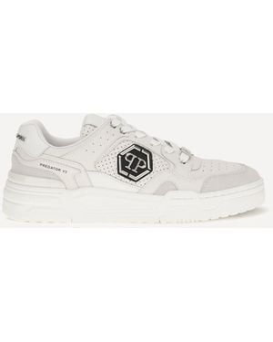 Philipp Plein Predator V2 Low Top Trainers - Natural