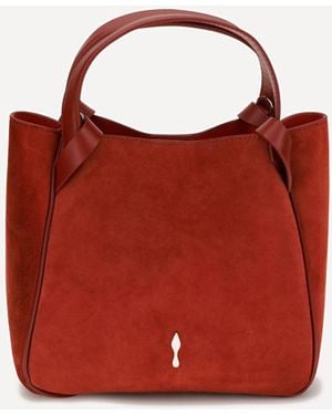 Christian Louboutin Mini Bettina Suede Tote Bag - Red