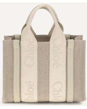 Chloé Woody Handbag - Natural