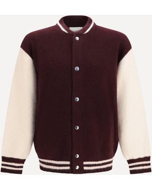 Laneus Cashmere And Silk Bomber - Purple