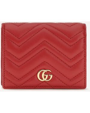 Gucci Gg Marmont Wallet - Red