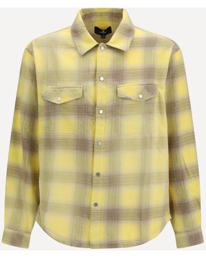 Represent Flannel Check Shirt - Yellow