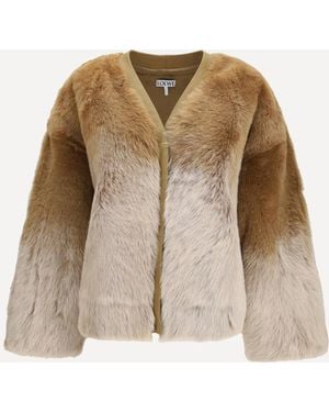 Loewe Shearling Jacket - Natural