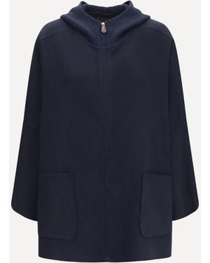 Loro Piana Farrel Cashmere Cape - Blue