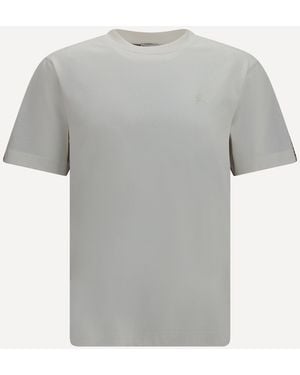 Burberry Two-Tone Jwear T-Shirt - Grey
