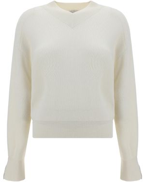 Brunello Cucinelli Maglione - Bianco