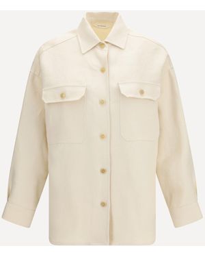 Umit Benan Linen Luisa Overshirt - Natural