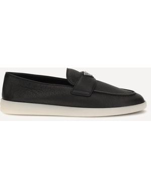Prada Leather Loafers - White