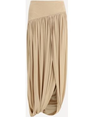 Ferragamo Peplum Skirt - Natural