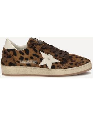 Golden Goose Ball Star Trainers - Brown