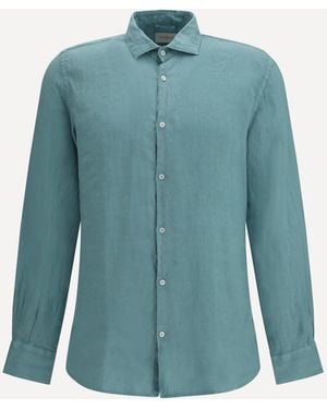 Brooksfield Linen Shirt - Blue