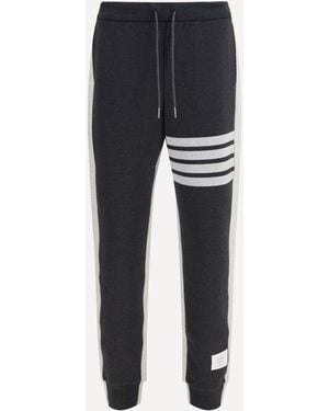 Thom Browne Loopback 4-Bar Track Pants - Black