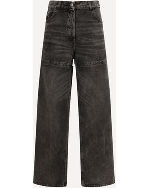 The Attico Jeans Cut‑Out - Black