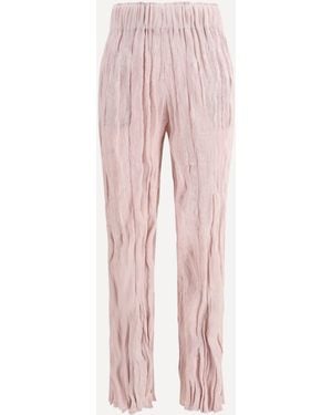 GONGDID DESIGN Flared Wave Trousers - Pink