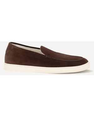 Brunello Cucinelli Suede Loafers - White