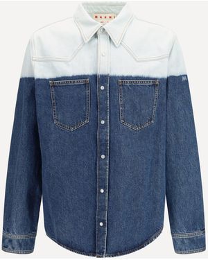 Marni Dip-Dye Denim Shirt - Blue