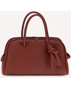 Jacquemus Le Petit Turismo Leather Top Handle Bag - Brown