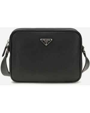 Prada Logo Shoulder Bag - Black
