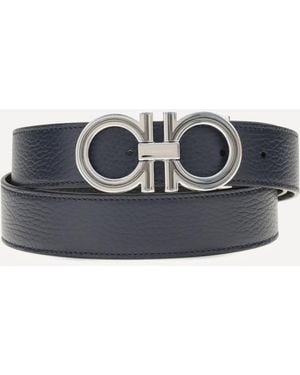 Ferragamo Reversible Leather Belt - Blue