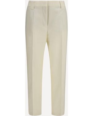 Versace Stretch Wool Pants - Natural