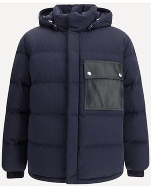 Bottega Veneta Light Tech Cotton Puff Jacket - Blue