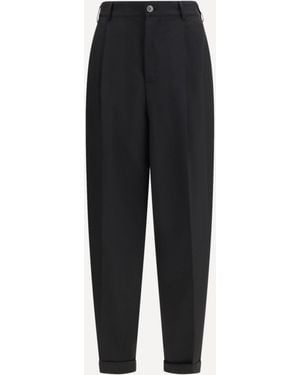 Marni Pleated Trousers With An Elasticated Waistband - Black