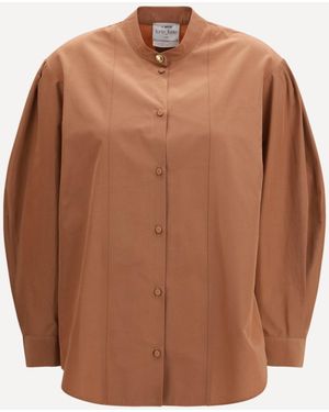 forte_forte Forte_Forte High-Neck Top - Brown