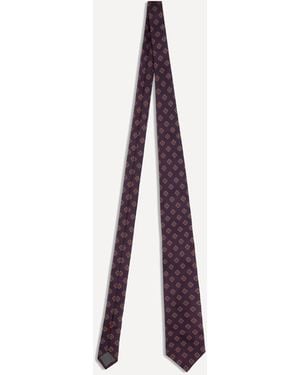 Brunello Cucinelli Geometric Silk Tie - White
