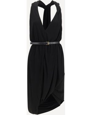 Loewe Abito Drappeggiato - Nero