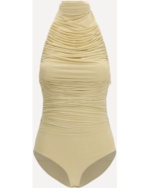 Francesco Murano Draped Bodysuit - White