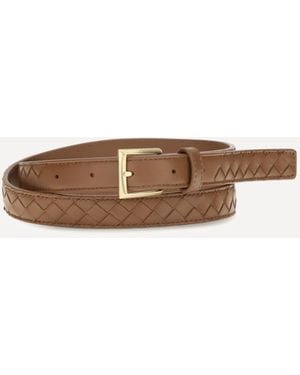 Bottega Veneta Intrecciato Belt - Brown