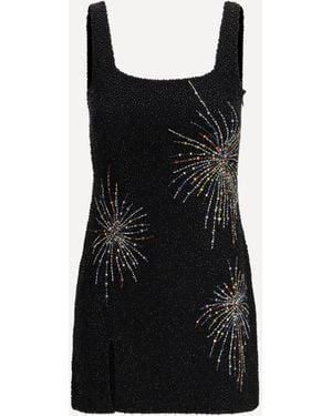 STAUD Sable Dress Firework - Black