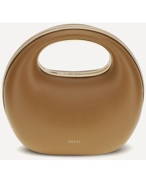 Sacai Rigid Handbag - Brown