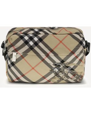 Burberry Borsa A Tracolla Check Piccola​ - Bianco