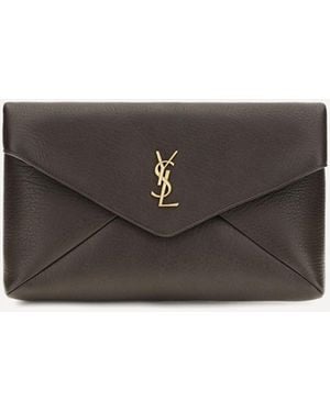 Saint Laurent Pochette Envelope - Grigio