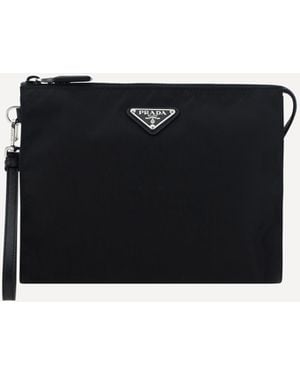 Prada Beauty Case With Logo - Black
