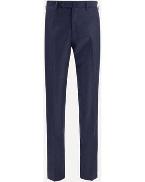 Germano Tailored Virgin Wool Pants - Blue