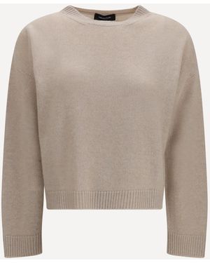 Fabiana Filippi Cashmere Crewneck Jumper - Natural
